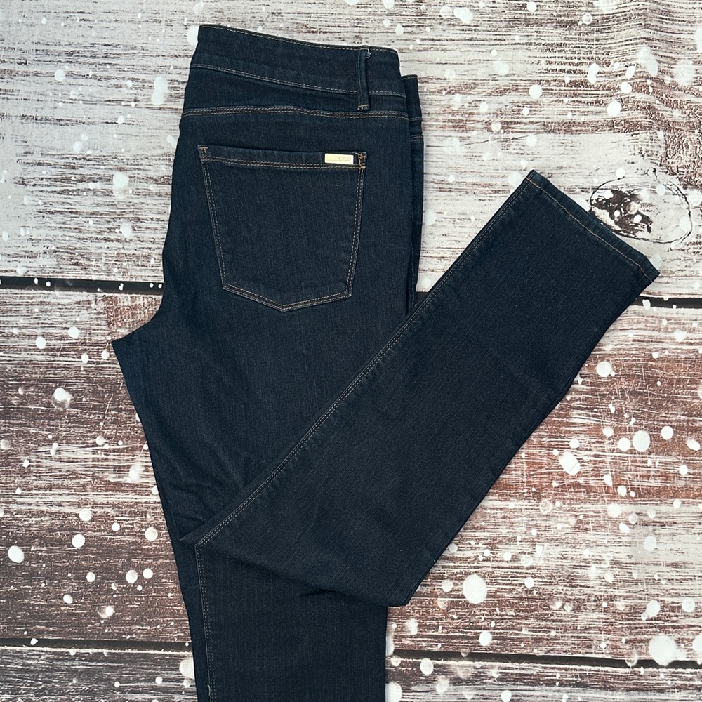 Elegant Midnight Blue Skinny Jeans 12 short